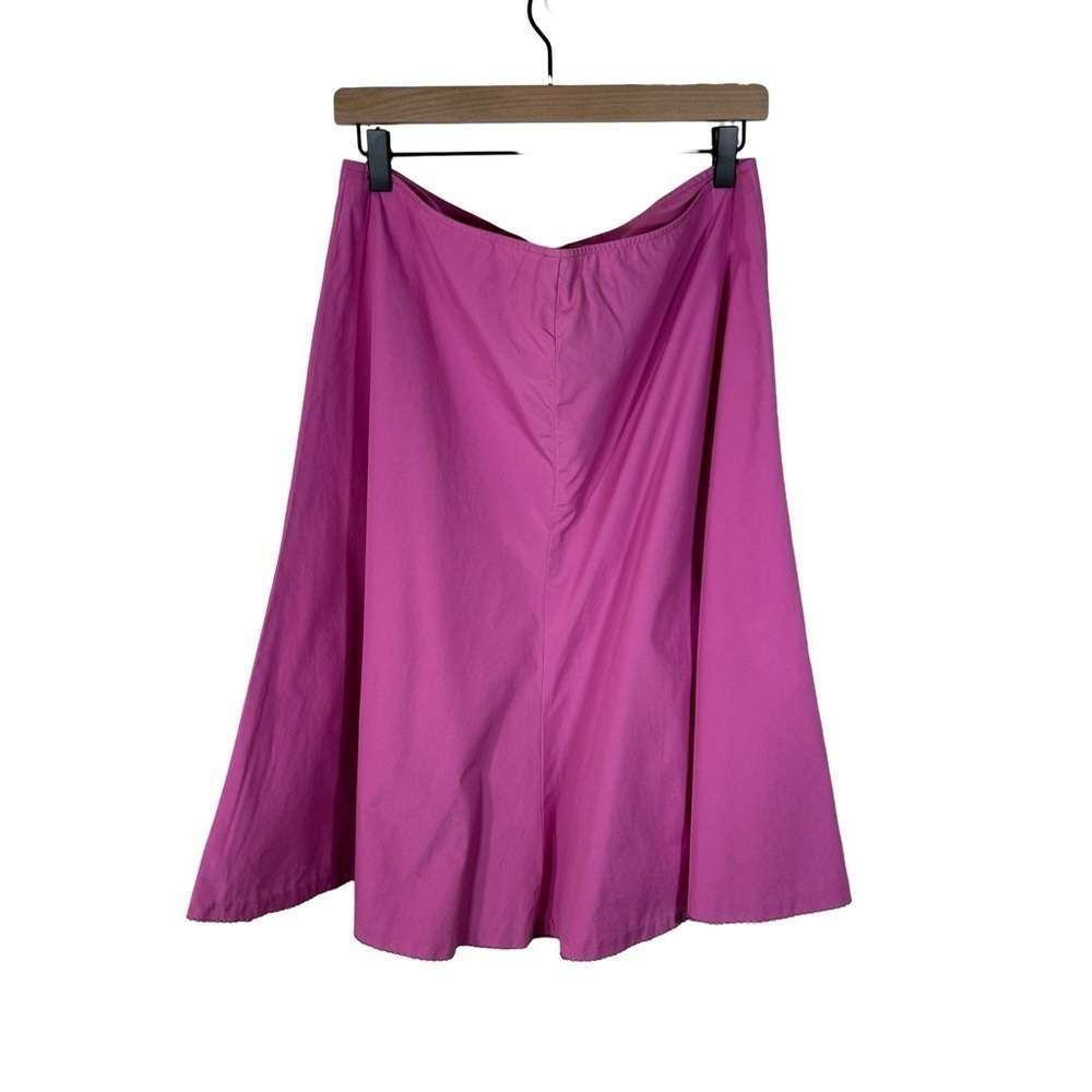 J. Jill Cotton Pink A-line Midi Skirt, 12 petite